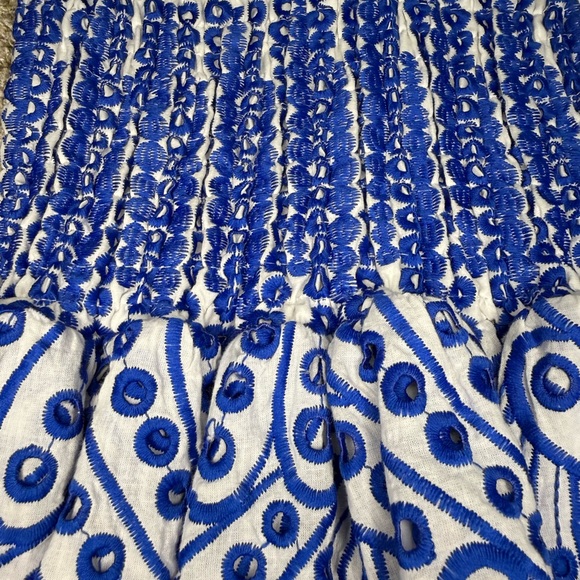 Blue and White Halter Dress - Picture 6 of 6